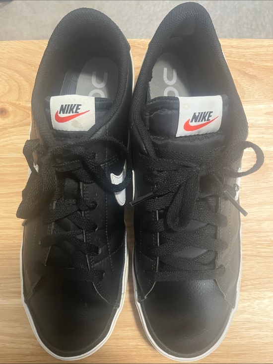 Nike Other - Nike Men’s Black Sneakers with White Swoosh and Red Logo